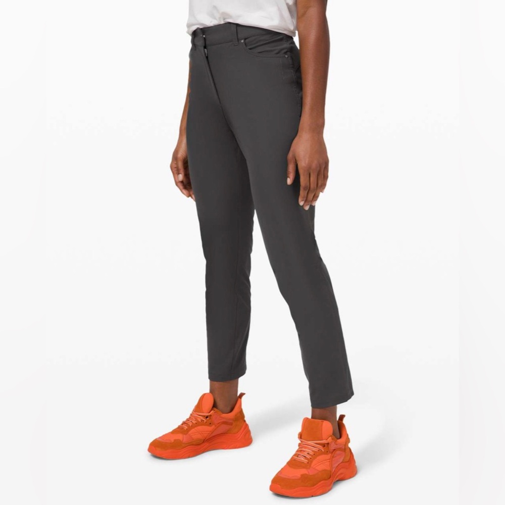 Lululemon City Sleek 5 Pocket Dark Grey Pants Size 6 - Picture 3 of 14